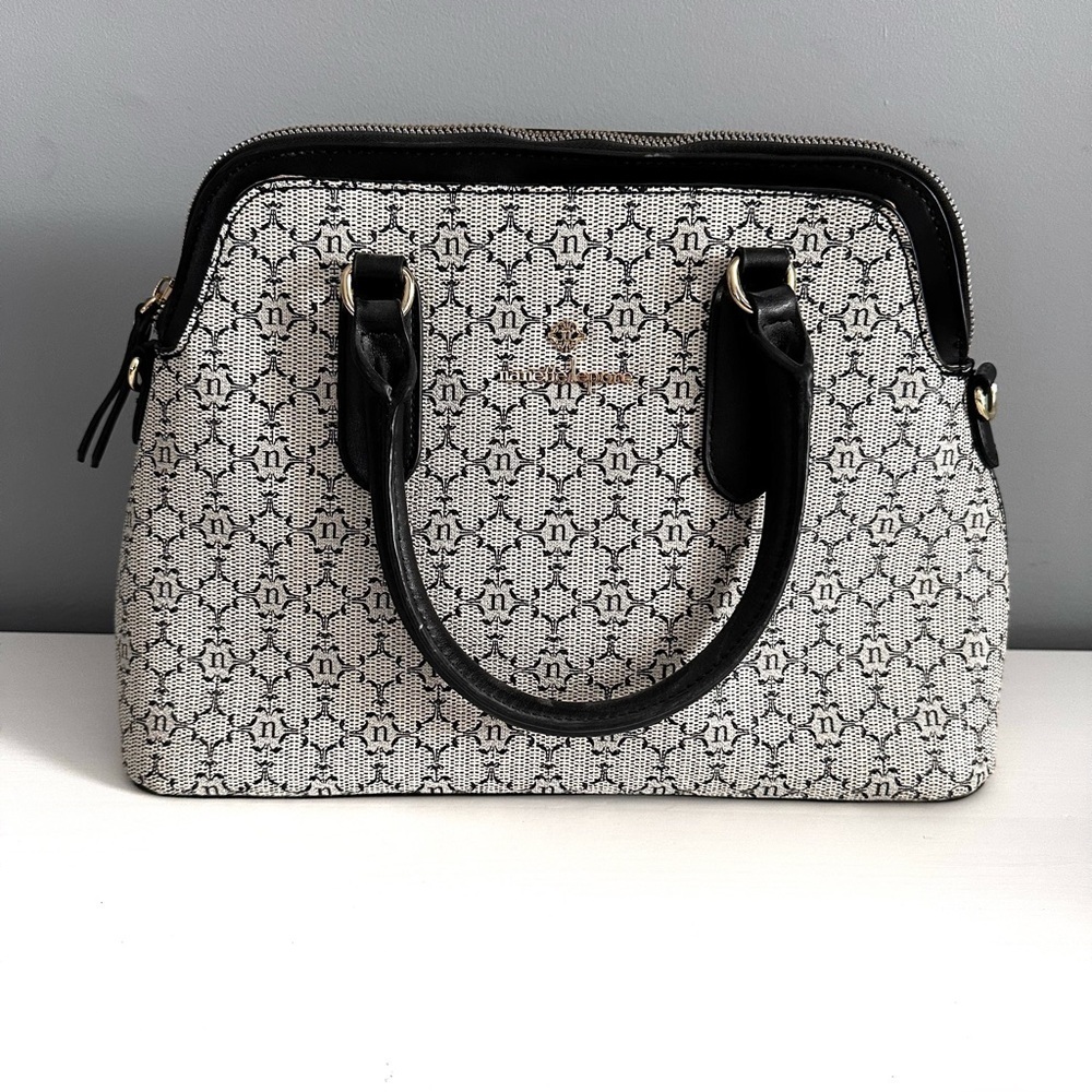 Nanette Lepore Women’s Satchel with crossbody strap or handles geometric design